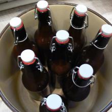 Das Bier ist zur Flaschenreifung eingefüllt und abgestellt.